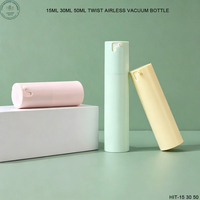 Flacon pompe airless à bascule gauche-droite 15ml 30ml 50ml en plastique PP vide pour sérum cosmétique et emballage beauté
