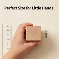 Ensemble de solides géométriques en bois de hêtre naturel, blocs de formes 3D, matériel mathématique Montessori, jouet éducatif pour enfants