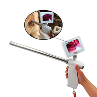Pistolet d'insémination artificielle visuel pour bovins GREAT FARM avec caméra anti-buée, pistolet d'IA pour vaches destiné à l'élevage du bétail