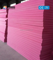 Panneau en mousse extrudée XPS imperméable haute densité rose, densité élevée 40-60 kg/m³, structure à cellules fermées, mousse isolante XPS