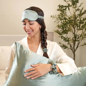 Sang Trọng <span class=keywords><strong>Comforter</strong></span> Đẹp Ngủ Lụa Gối Trường Hợp Quà Tặng Thiết Lập Với Hộp Lụa Gối Bìa 100% Dâu Lụa Áo Gối - Product Image 6