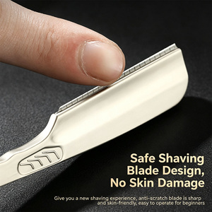 Navaja de Afeitar Recta de Acero Inoxidable Personalizada de Primera Calidad a Precio de Fábrica con Hoja AC y Mango de ABS para Barbería y Cuidado de la Barba - Product Image 5