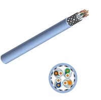 CCA /BC 23AWG jaket kabel lan jaringan 4 pasang Cat7 LSZH