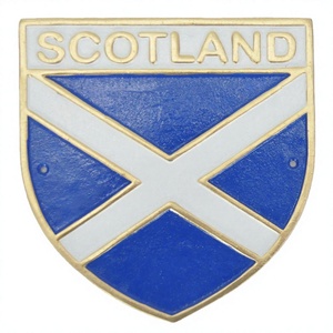 Placa de tendencia de Escocia, artesanía de pared, placa de bandera personalizada de aluminio fundido de fácil montaje para decoración de oficina - Product Image 1