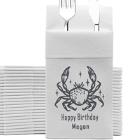 Serviettes en papier Airlaid avec pochette intégrée pour couverts / Fourniture en gros de serviettes jetables prépliées pour restaurants, hôtels, traiteurs