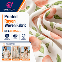 Tissu imprimé respirant en viscose, coton et rayonne pour chemises de resort, pantalons à jambes larges et fournisseur de tissus pour fabricants de vêtements