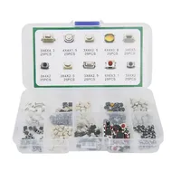 250PCS 1Set 10 Types Durable Car Remote Control Tablet actile Push Button Switch Car Keys Button Touch Microswitch With Box