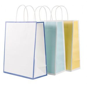 Bolsas de Papel Kraft para Llevar Comida, Bolsa de Papel Blanca Personalizada con su Propio Logotipo - Product Image 1