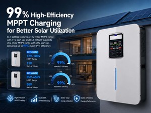 เครื่องกำเนิดไฟฟ้าพลังงานแสงอาทิตย์แบบออลอินวัน LiFePO4 ขนาด 2000Wh-4000Wh พร้อมระบบสำรองไฟ AC 10ms UPS สำหรับบ้านแบบไฮบริด กำลังไฟ 2-4KW ติดผนัง ป้องกันน้ำและฝุ่นระดับ IP54 - Product Image 3