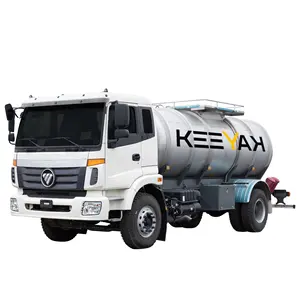 Foton caminhão tanque de água 4x2, caminhão redondo de 10 toneladas e 10000l para limpeza de estrada e leite para beber água