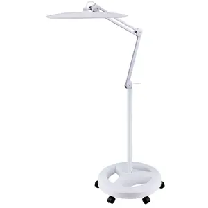 Equipo de salón de belleza portátil, luz de pintura estética profesional, lámpara de pestañas de trabajo con ruedas, LED, 117 Uds.