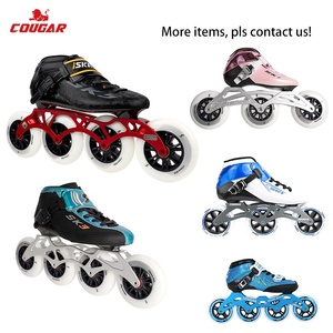 RUSH ONE - <span class=keywords><strong>Patines</strong></span> de Velocidad Profesionales para Exteriores con Ruedas Plateadas de PU, <span class=keywords><strong>Precio</strong></span> Especial, 3*100 mm, Rodamientos ABEC-9 de Fibra de Carbono, Metal - Product Image 6