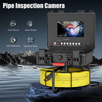 7 pouces 17mm tuyau caméra vidange égout Pipeline endoscope industriel DVR enregistrement vidéo 20M câble