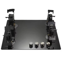 Table de cuisson à gaz à brûleurs rabattables, hautement efficace, encastrable, plaques de cuisson intelligentes, cuisinière à gaz pliable à 4 brûleurs
