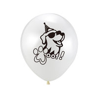 Decoración para Fiesta de Cumpleaños de Perros, Guirnalda de Papel DIY con Huellas de Patas, Globos de Látex, Adornos para Pasteles y Cupcakes