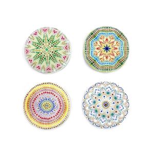 Sous-verres en céramique faits main tendance, style classique, isolants thermiquement, résistants à l'usure, motifs imprimés pour tapis et plaques de sublimation - Product Image 3