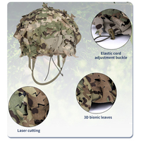 Filet de dissimulation pour casque personnalisable SIVI, directement de l'usine, en polyester et coton découpé au laser, couverture camouflage pour entraînement professionnel