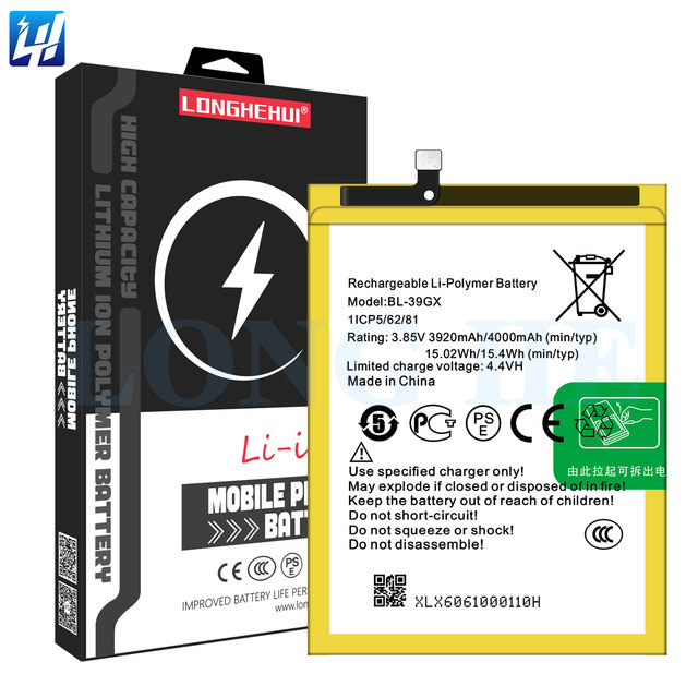 OEM 4000mAh BL-39GX 100% zero Cycle Hot 6 Pro X608 X573 Mobile Phone Battery for Infinix Hot S3 Original Capacity