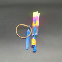 Jouets lumineux pour enfants : fusée magique en plastique personnalisée, hélicoptère lumineux à LED clignotant, vente en gros à prix réduit