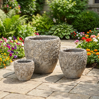 Pots en ciment classiques vintage à pois, écologiques et luxueux, pour la décoration de la maison, du sol ou de la table, des centres commerciaux - Style minimaliste créatif européen