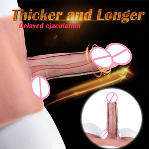 BEIXIU Dildo a Doppia Testa con Cinturino, in Silicone, per Eiaculazione, Plug Vaginale, Cavo, per Masturbazione, Indossabile, Manicotto per Ingrandimento del Pene, Impermeabile - Product Image 3