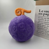 Nouveau design 23cm de haute qualité Anime Monkey D. Luffy diable en peluche fruits en caoutchouc artisanat en peluche pour la décoration