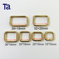 Aksesoris Tas Tangan Cincin Persegi Logam Berkualitas Tinggi TANAI Tebal 4.8mm, Ring Persegi, Gesper untuk Tas Tangan