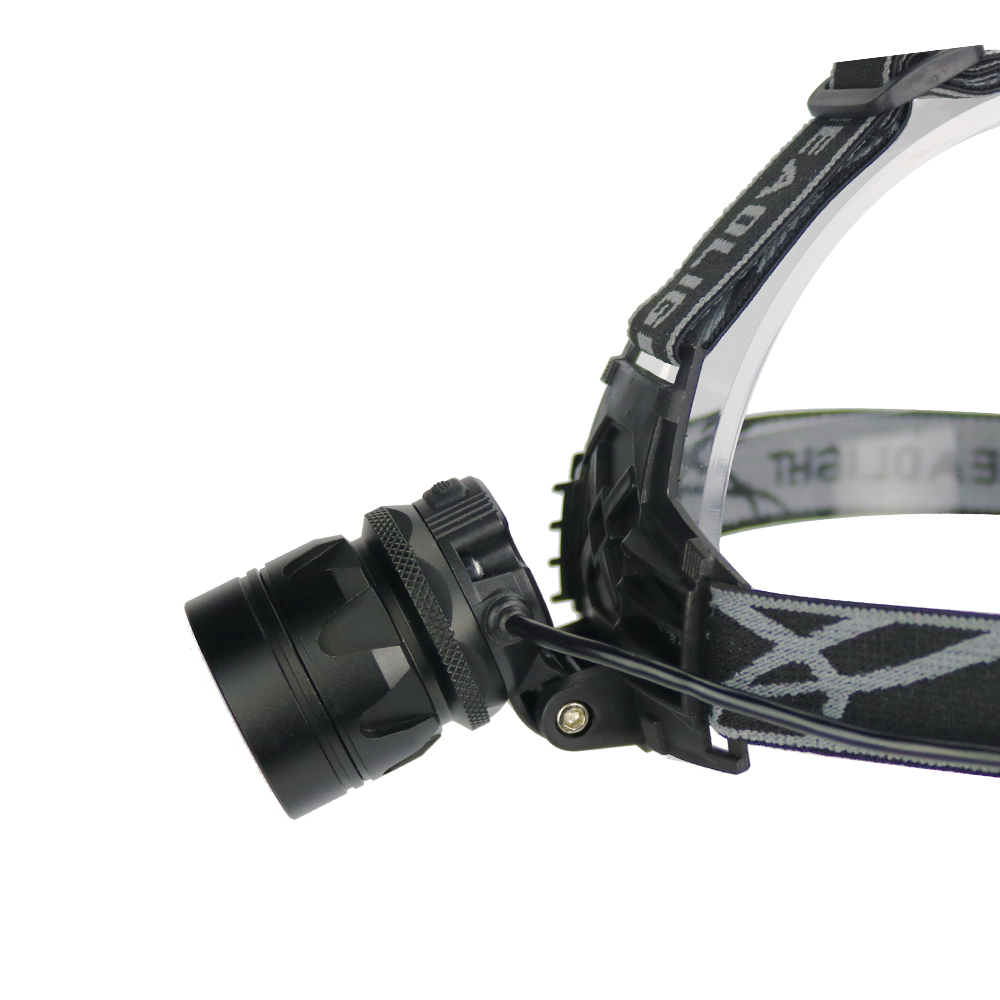 Налобный фонарь, мощная передняя лампа 800 лм 10 Вт, алюминий ABS IP44, водонепроницаемый налобный фонарь с быстрым увеличением, налобный фонарь