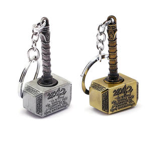 Portachiavi Rotante del Martello di <span class=keywords><strong>Thor</strong></span> dal Film Endgame, Accessorio in Metallo per Uomini, Auto, Donne, Borse e Giocattoli per Bambini - Product Image 2