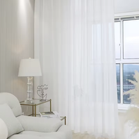 Cortinas Translúcidas de Lino y Algodón 100%, Día y Noche, Eléctricas con Control Remoto, Cortinas de Lujo para Hotel