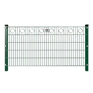 Yüksek kaliteli kaynaklı dokuma tel çit panelleri galvanizli ağ panelleri yakın bahçe