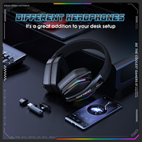 ONIKUMA GT826 Casque de jeu Tri-mode Casque de jeu Bluetooth filaire Casque de jeu Écouteurs