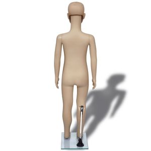 Maniquí Infantil de Plástico Beige en Pose de Pie D0100HHRHN8 para Exhibición de Ropa de Niños D0100HHRHN8 Maniquí Infantil Beige - Product Image 6
