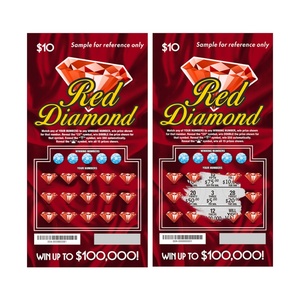 2025 Wholesale Price Digital Printing Symbols Winning Numbers Card Size Custom Lottery Tickets - Product Image 1