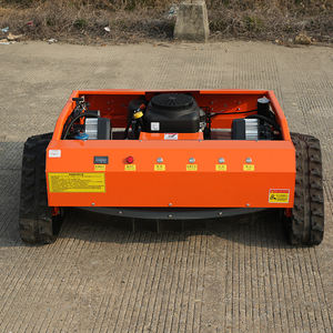 Mesin pemotong rumput kendali jarak jauh potongan lebar 800mm 1000mm mesin bensin 4-tak dengan trek karet & bajak salju - Product Image 4