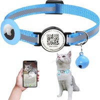 Collier étanche silencieux pour animaux AirTag réglable pour chien chat suivi GPS avec support OEM Logo personnalisé collier de luxe pour chien