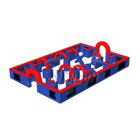 Parcours d'obstacles gonflable géant WINSUN, arène sportive en PVC épais certifié CE, pour team building, sports scolaires, location commerciale