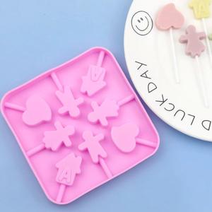 <span class=keywords><strong>Molde</strong></span> <span class=keywords><strong>de</strong></span> silicona para piruletas, 8 cavidades, Pareja, Corazón, forma <span class=keywords><strong>de</strong></span> <span class=keywords><strong>casa</strong></span>, grado alimenticio, caramelo, pastel <span class=keywords><strong>de</strong></span> <span class=keywords><strong>Chocolate</strong></span>, <span class=keywords><strong>molde</strong></span> para hornear para cocina y hogar - Product Image 1