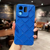 Luxe Losange Souple TPU Téléphone étui pour iphone 17 16 15 Pro Max 14 13 Plus 12 11 Mini XS Xr Antichoc Pare-chocs Retour Cas Couverture