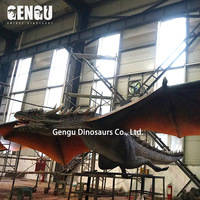 Statue de modèle de Dragon 3D personnalisée Dragon artificiel d'intérieur en métal pour cinéma centre commercial aéroport garderie maternelle