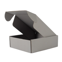 Cajas de Envío Corrugadas Negras Personalizadas - Cajas de Envío Pequeñas Reciclables con Forro de Esponja y Cierre Magnético para Zapatos y Ropa