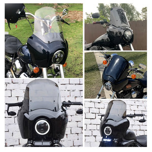 ชุดแฟริ่งหน้า CBC Cali TSport สำหรับมอเตอร์ไซค์สไตล์คลับ สำหรับ <span class=keywords><strong>Harley</strong></span> Dyna Street Bob T-Sport <span class=keywords><strong>FXR</strong></span> - Product Image 6