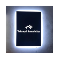 Boîte à lumière LED extérieure en métal personnalisable pour la publicité, utilisation en intérieur/bureau et décoration - Résistante à l'eau