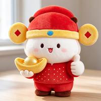 Peluche personnalisée en forme de personnage de dessin animé, douce et moelleuse, pour la promotion d'entreprise, jouet en peluche personnalisé OEM