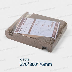 Grande sofà stile ecologico gatto graffio carta ondulata gatto giocattolo confezionato in cartone - Product Image 4