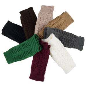 Gants longs sans doigts pour femmes, <span class=keywords><strong>mitaine</strong></span>, chauffe-bras d'hiver, manches tricotées, fins, décontractés, doux, vêtements gothiques pour filles, gants Punk gothiques - Product Image 6