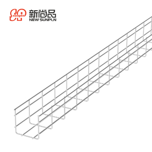 Cross Clip <strong>Wire</strong> Mesh Cable Tray Stainless Steel 304 316 Basket Cable Tray Under <strong>Desk</strong> Cable <strong>Management</strong> - Product Image 4