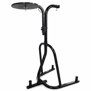 Support de <span class=keywords><strong>boxe</strong></span> robuste en acier noir, double usage, avec logo OEM personnalisé, plateforme pour sac de vitesse, crochet pour sac de frappe et supports de poids, pour salle de sport à domicile - Product Image 2