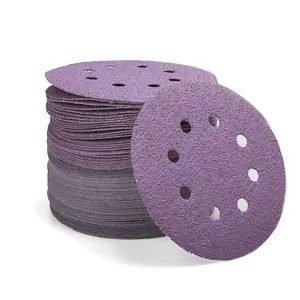 Sandpaper Discs SATC 5 Inch 8 Holes Sanding Discs 40-800 Grit Sandpaper Hook AnFd Loop Random Orbital Sander Sand Paper Disc