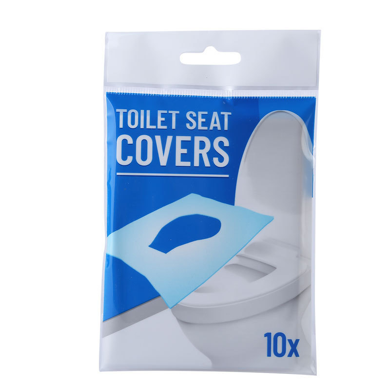 10 Sheets Outdoor Flush-able Toilet Seat Cover Disposable Paper Anti Bacteria Toilet Seat Cushion Sanitary Paper Toilet Mat